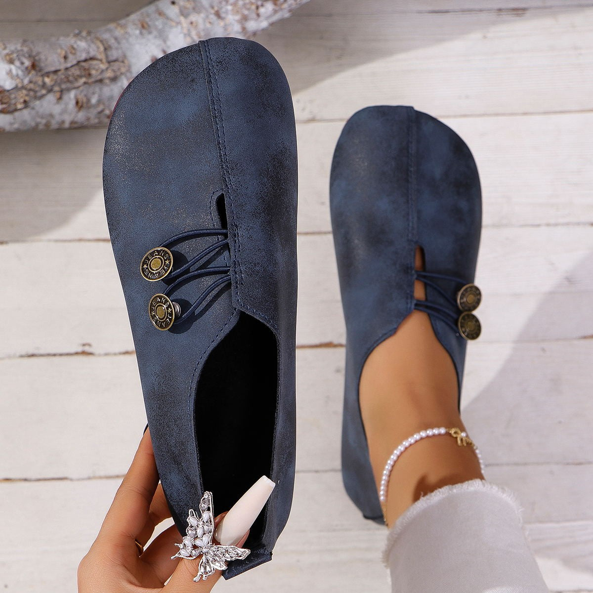 Women's Square Toe Slip-On Sandals | Soft Flat Cushioned Summer Shoes