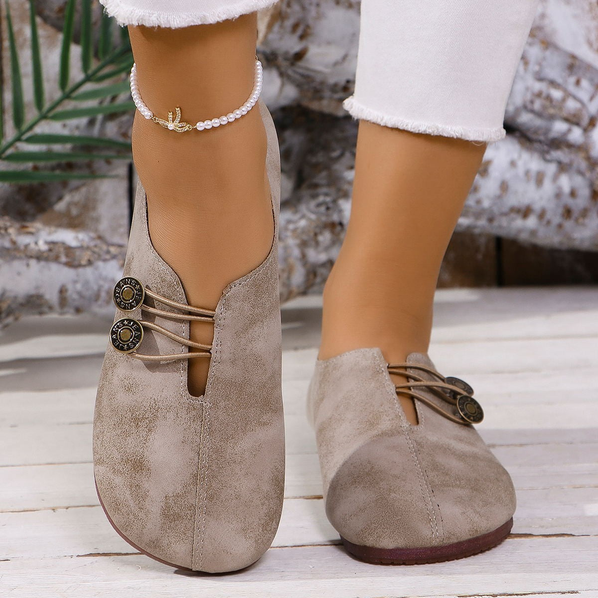 Women's Square Toe Slip-On Sandals | Soft Flat Cushioned Summer Shoes