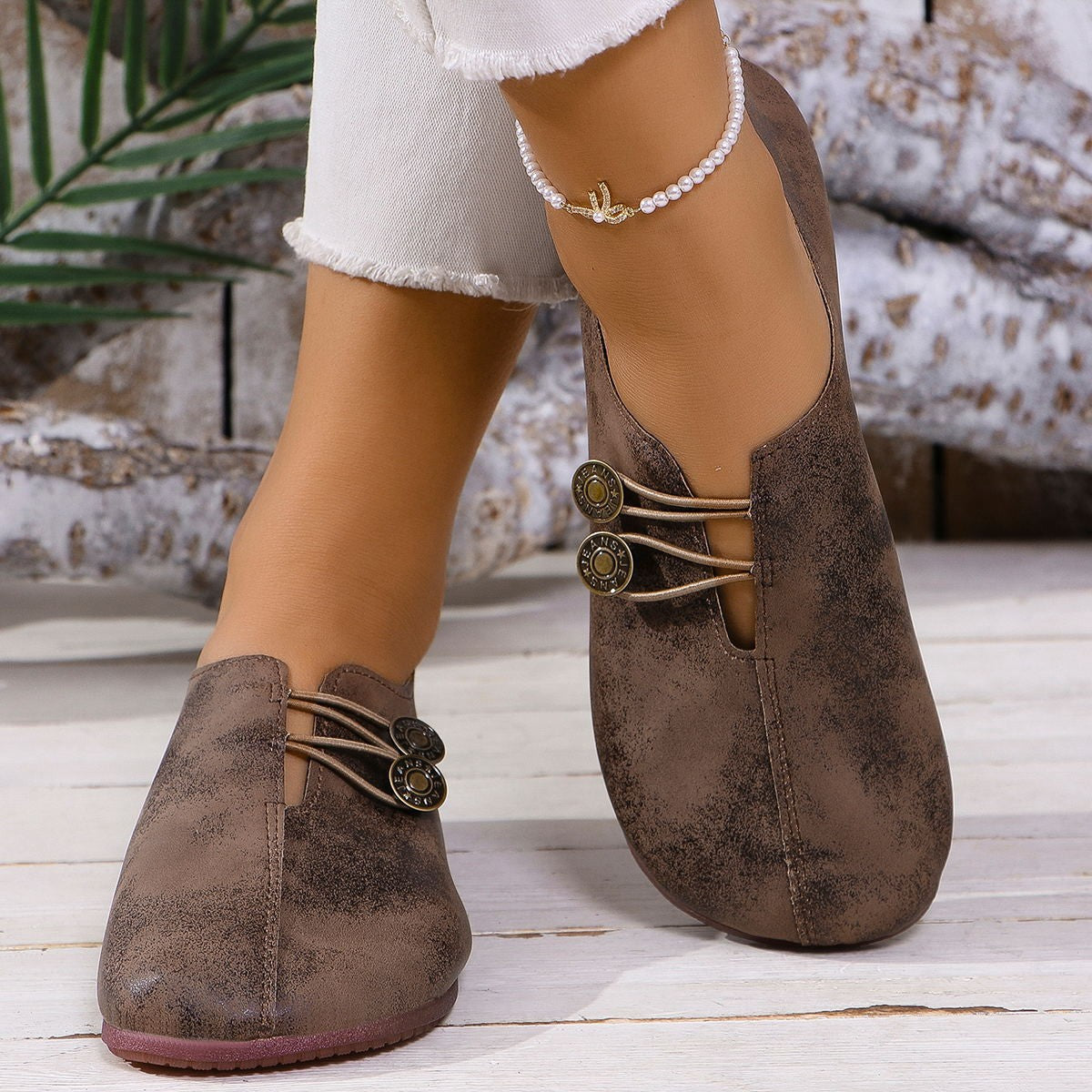 Women's Square Toe Slip-On Sandals | Soft Flat Cushioned Summer Shoes