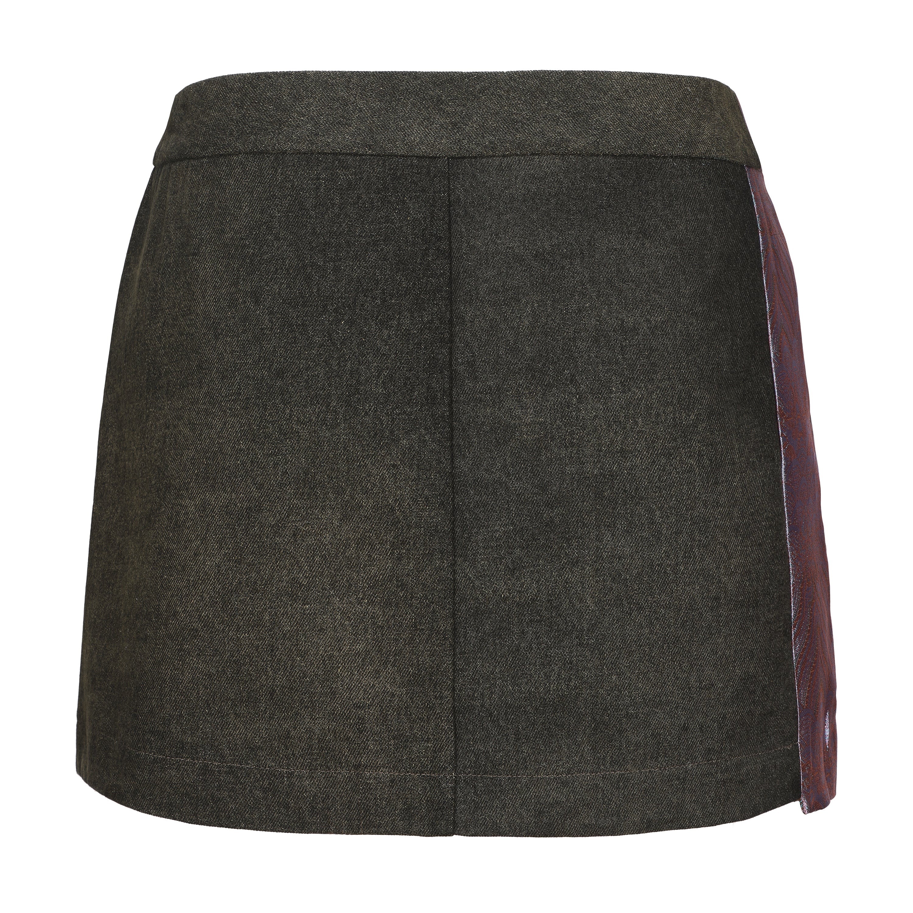 Dan Denim Patch Mini Skirt