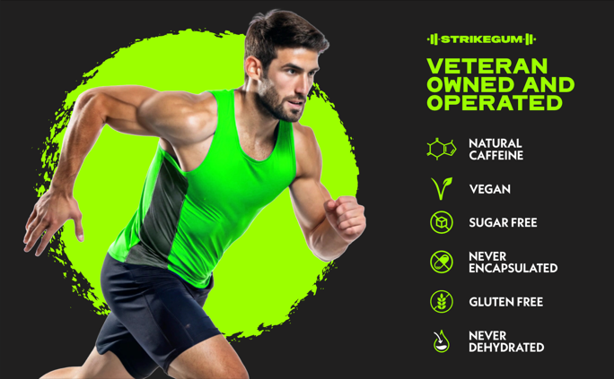 Strike Premium Energy Gum | Tray
