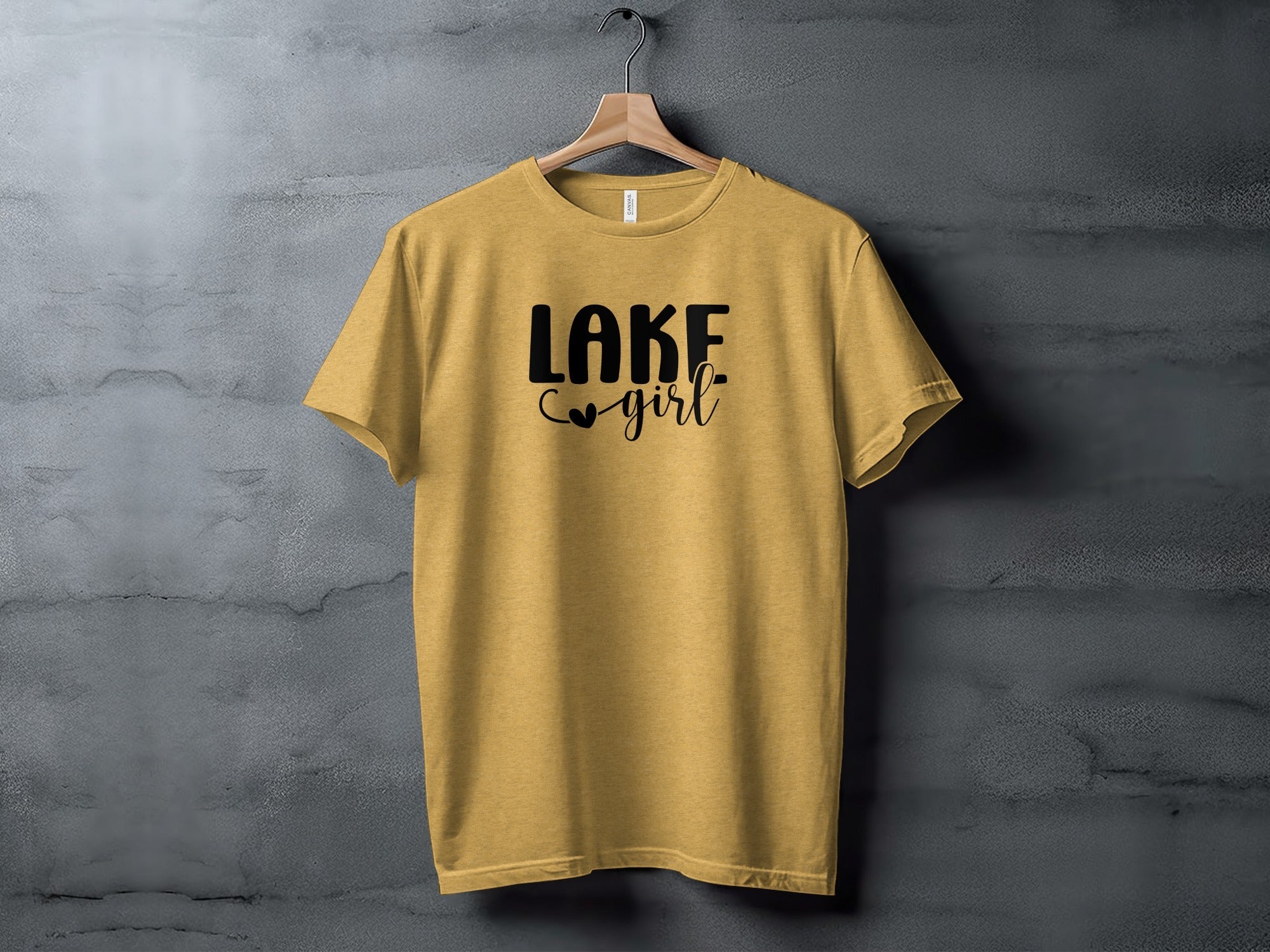 Lake Heart Girl Graphic Summer Vacation Outfit T-Shirt